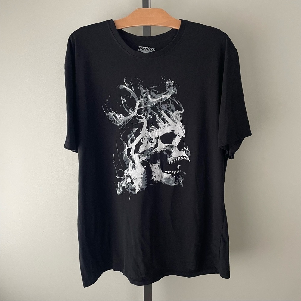 Action Apparel Smokey Skull Graphic Tshirt Tee Mens Size XL